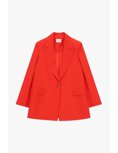 Blazer Monopetto Con Tasche Frontali Dixie