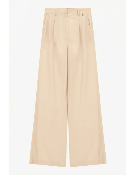 Trousers A Vita Alta Con Gamba Ampia E Pinces Dixie