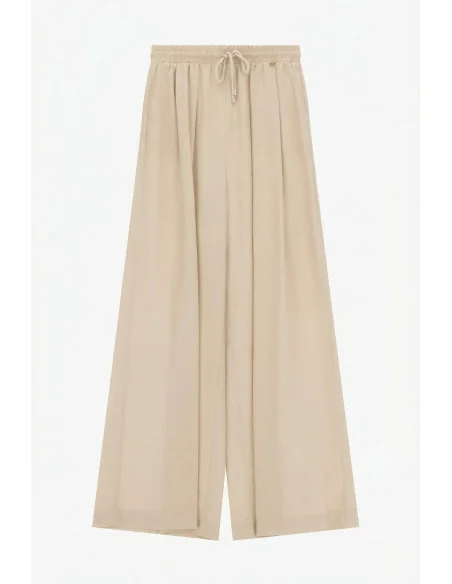 Pantaloni Palazzo Con Cintura In Vita Elasticizzata Dixie