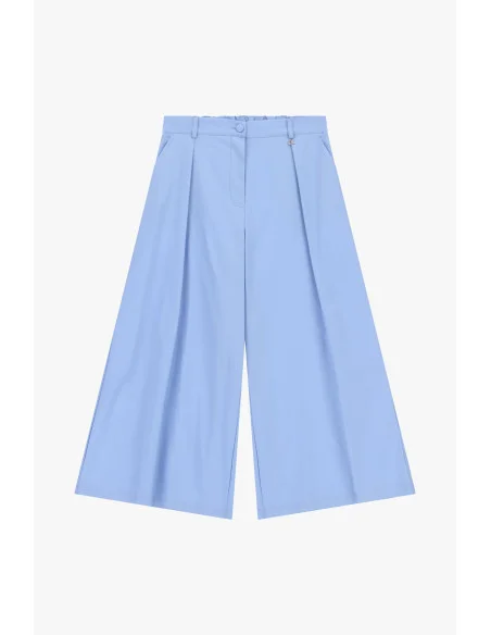 Pantalon palazzo à taille haute et plis Dixie