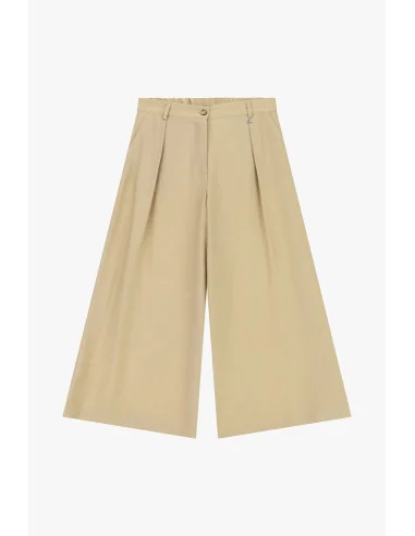 Cropped Palace Trousers With Darts And Pockets Dixie