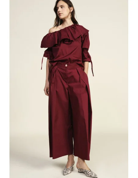 Pantalon taille haute Palace avec fléchettes Dixie