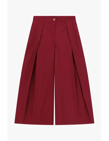 Pantaloni Palazzo A Vita Alta Con Pinces Dixie