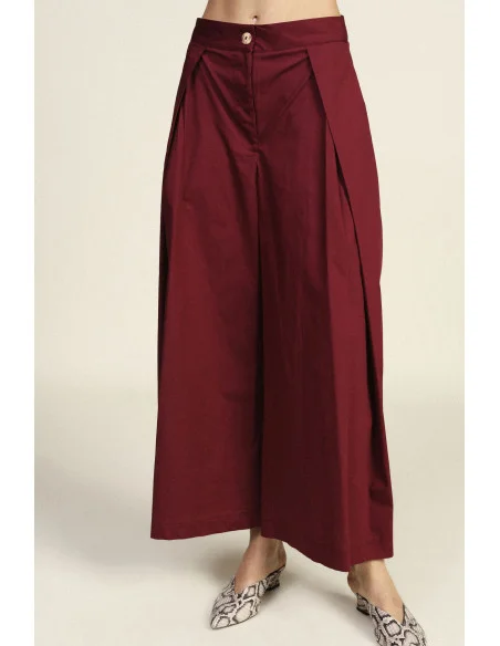 Pantalon taille haute Palace avec fléchettes Dixie