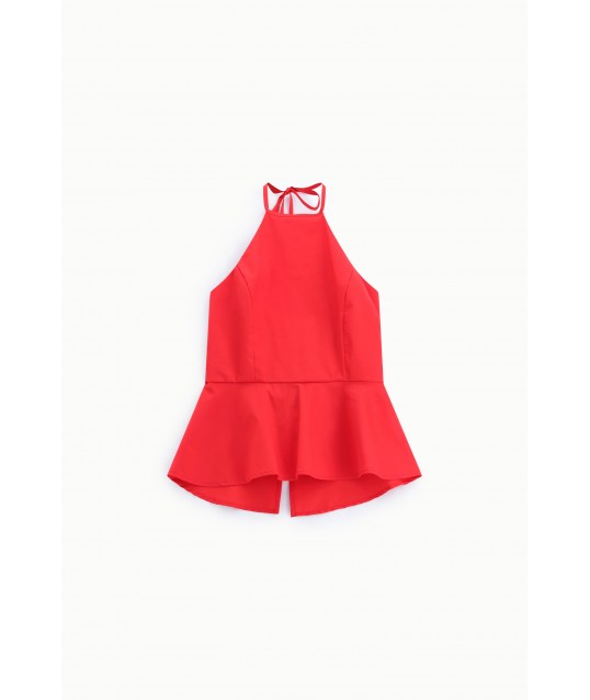 Dixie American Neckline Flared Top