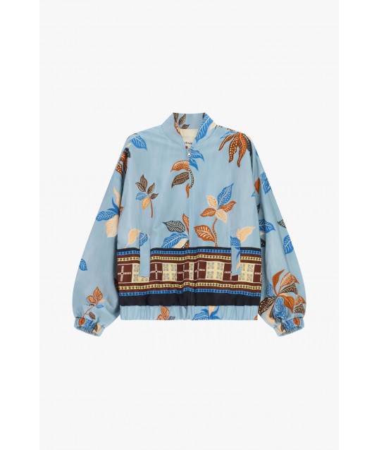 Blouson bombardier à imprimé floral et bord extensible Dixie