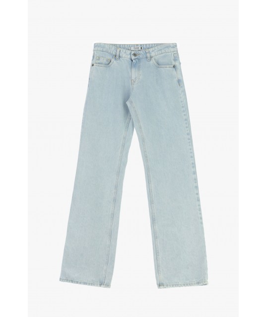 Five Pocket Straight Leg High Waist Jeans Please
