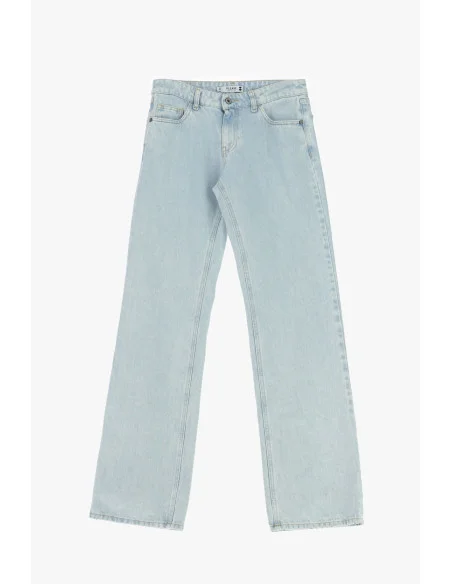 Five Pocket Straight Leg High Waist Jeans Please