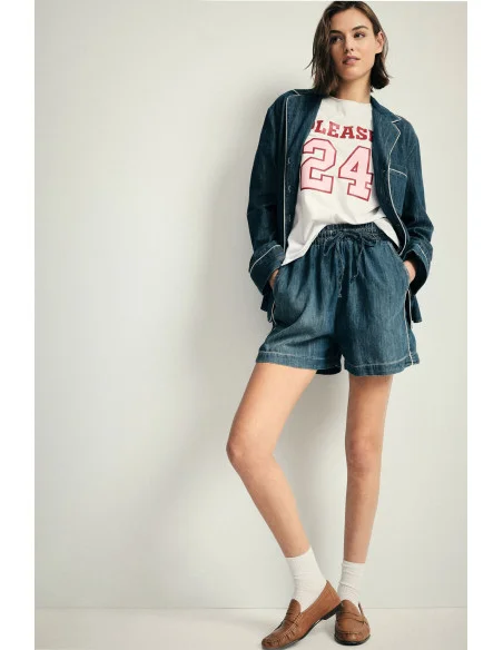 Regular-Fit Shorts with Elastic Waistband and Drawstring Please