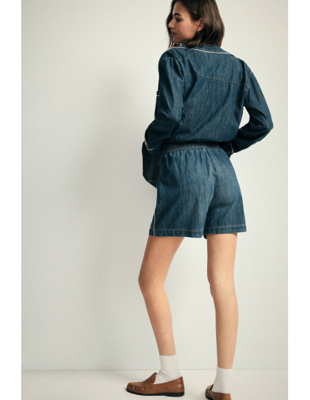 Short regular fit avec élastique et cordon de serrage Please