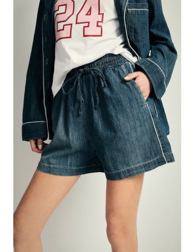 Short regular fit avec élastique et cordon de serrage Please