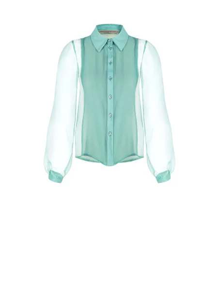 Organza Shirt With Wide Sleeves Rinascimento