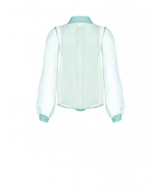 Chemise à manches larges en organza Rinascimento