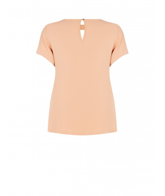 Blusa Fluida Curvy In Raso Opaco Con Cut-Out Rinascimento Curvy