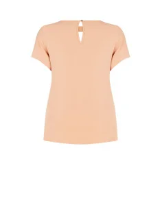 Blouse fluide grande taille en satin mat avec découpe Rinascimento Curvy 2