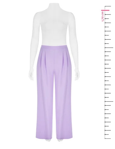 Pantalon palazzo curvy en tissu technique avec élastique Rinascimento Curvy