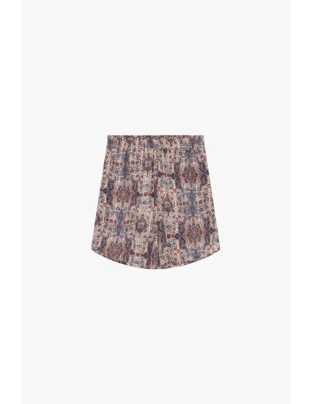 Short à coupe régulière avec motif Paisley et élastique Dixie
