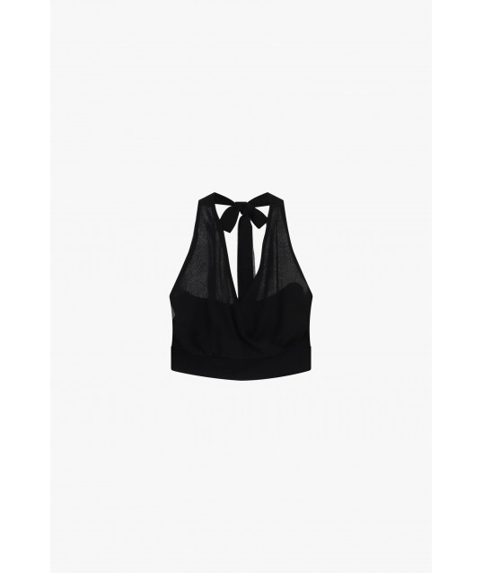 Dixie Bow Short American Neckline Top