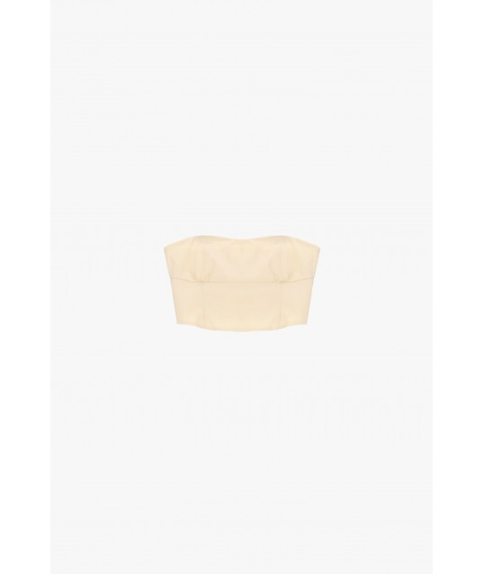 Dixie Structured Bandeau Top with Contoured Seams
