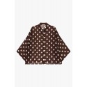 Camicia Ampia A Pois Con Maniche A Kimono Dixie