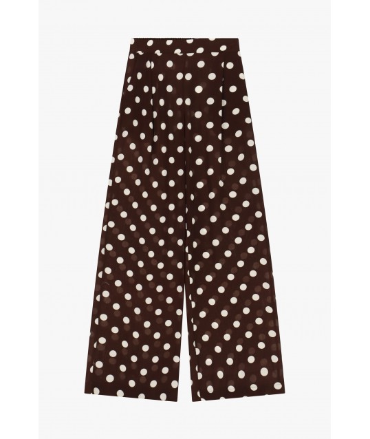 Dixie Wide Leg Polka Dot Palace Trousers