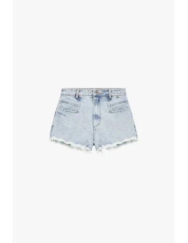 Shorts Vita Alta Con Orlo Sfrangiato Dixie