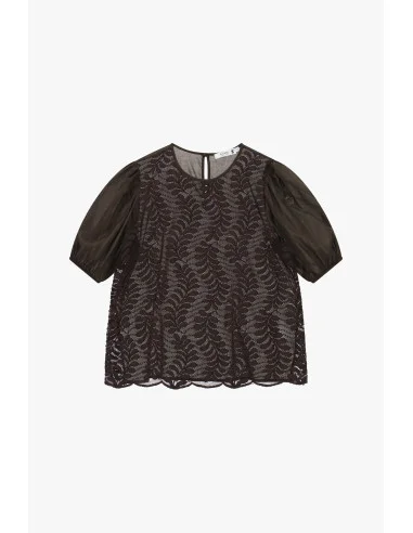 Lace Blouse with Sheer Bell Sleeves Please
