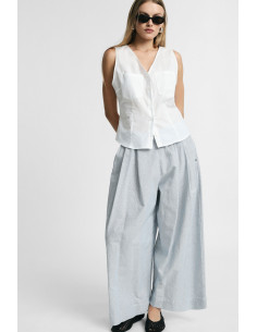 Pantaloni Palazzo Ampi Con Elastico E Coulisse Please