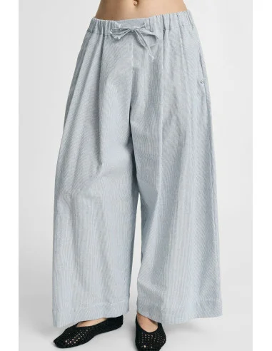 Pantalon palazzo ample avec élastique et cordon de serrage Please