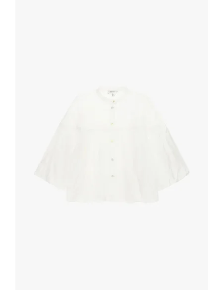 Chemise large avec manches chauve-souris et col rond Dixie