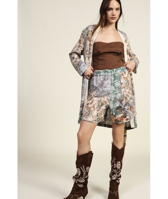 Regular-Fit Shorts Floral Fantasy Mixed Print Dixie