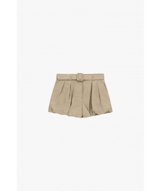 Hot Pants Shorts With Pleats And Coordinating Belt Dixie