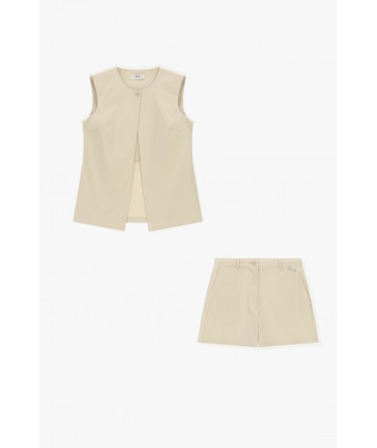 Gilet sans manches avec fermeture à boutons Dixie