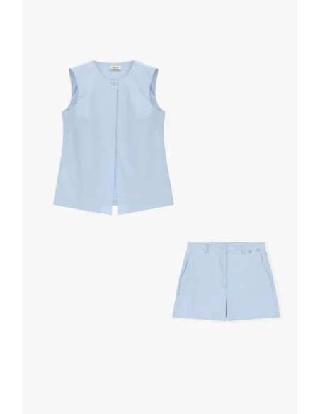 Sleeveless Vest With Button Closure Dixie