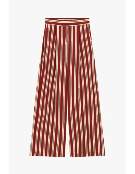 Pantalon de palace rayé Dixie à taille élastique