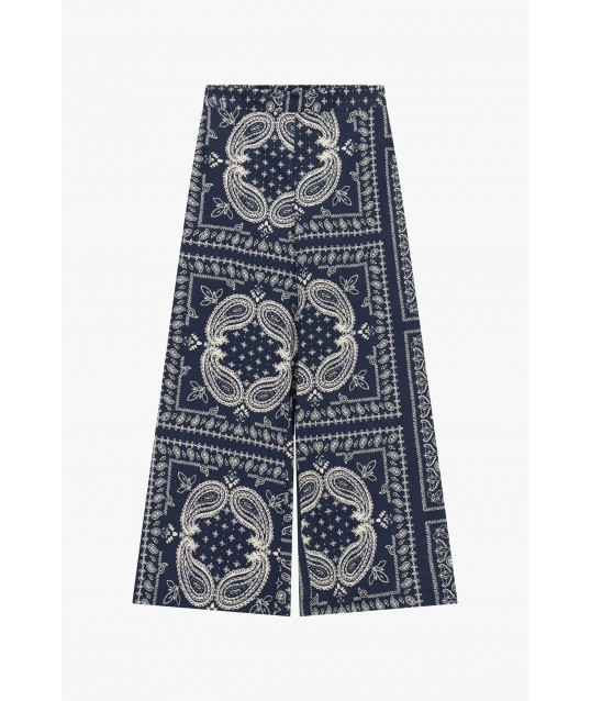 Pantaloni Palazzo Con Stampa Paisley Dixie