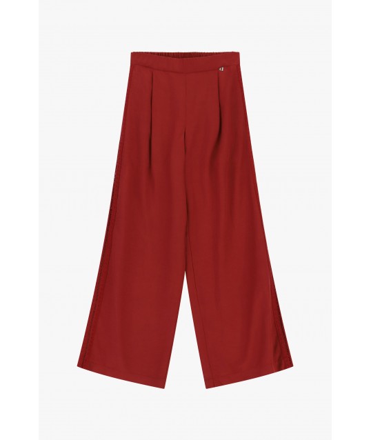 Trousers Palazzo Vita Alta Con Inserti Traforati Dixie