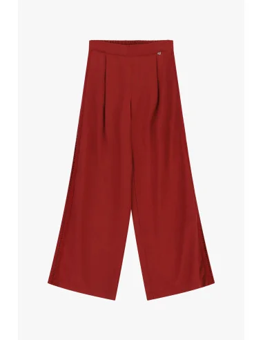 Palazzo Trousers High Waisted With Perforated Inserts Dixie