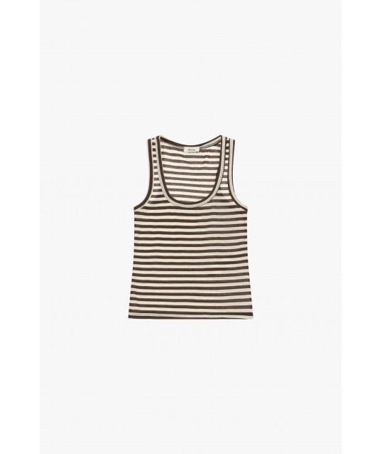 Dixie Straight Cut Broad Shoulders Top
