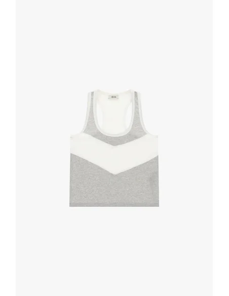 Sleeveless Top With V-Front Insert Dixie