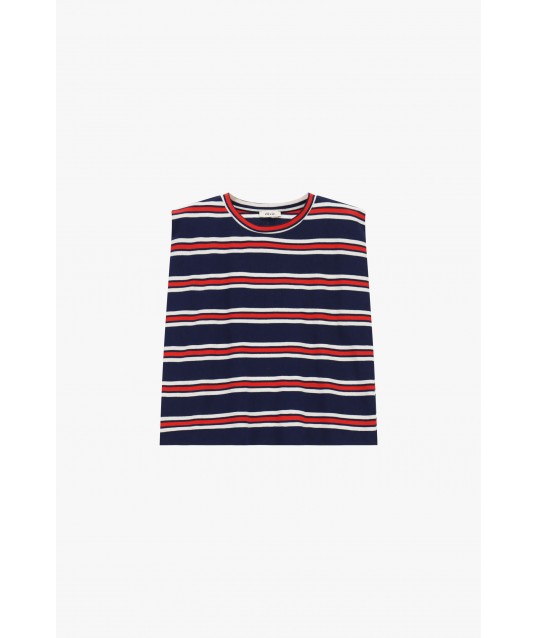 Top A Righe Con Scollo Girocollo Classico Dixie