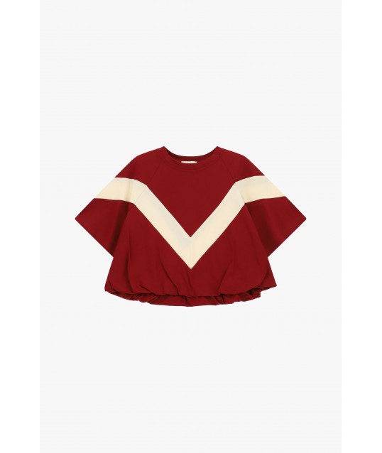 T-Shirt Con Maniche Ampie E Inserto A V Dixie