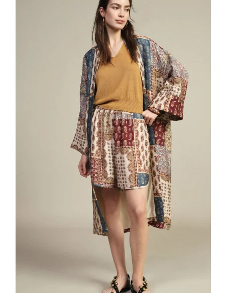 Shorts Regular-Fit Con Stampa Patchwork Paisley Dixie