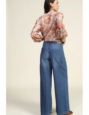 Jeans A Gamba Ampia Con Cinque Tasche Dixie