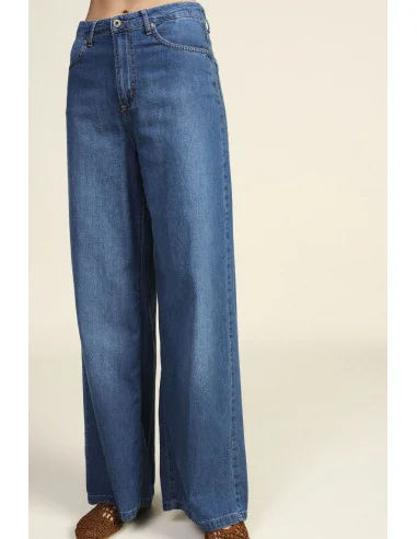 Dixie Five Pocket Wide Leg Jeans