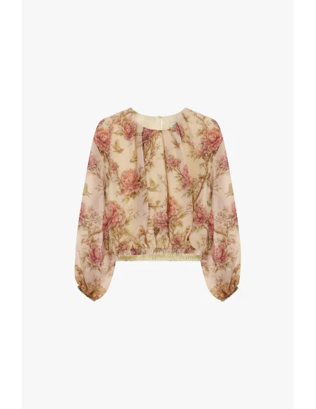 Top à manches longues et imprimé floral Dixie