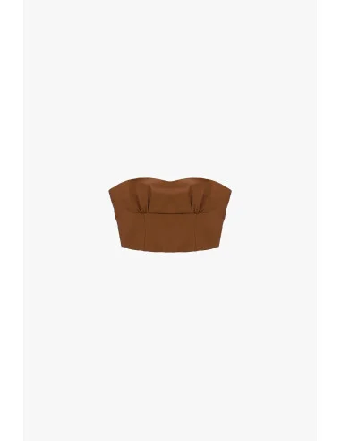 Dixie Structured Bandeau Top with Contoured Seams
