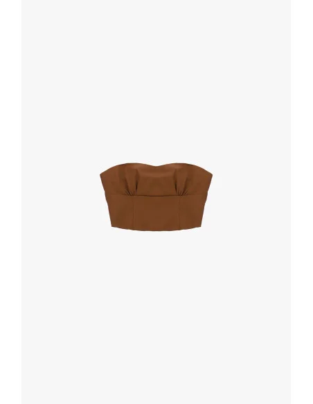 Dixie Structured Bandeau Top with Contoured Seams
