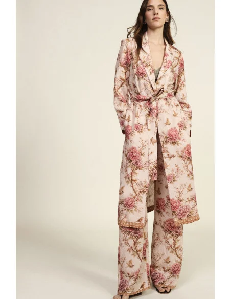 Long Floral Fantasy Top With Dixie Belt