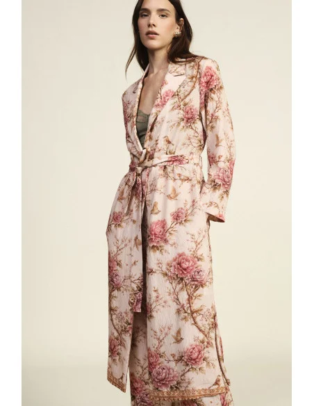 Long Floral Fantasy Top With Dixie Belt